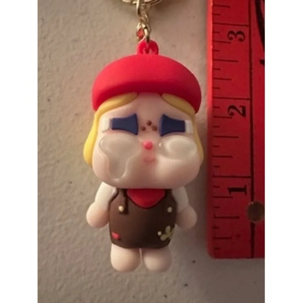 Unbranded Crybaby Doll Keychain Fresh Fruit Pink Wristlet Strap Charm Red Beret